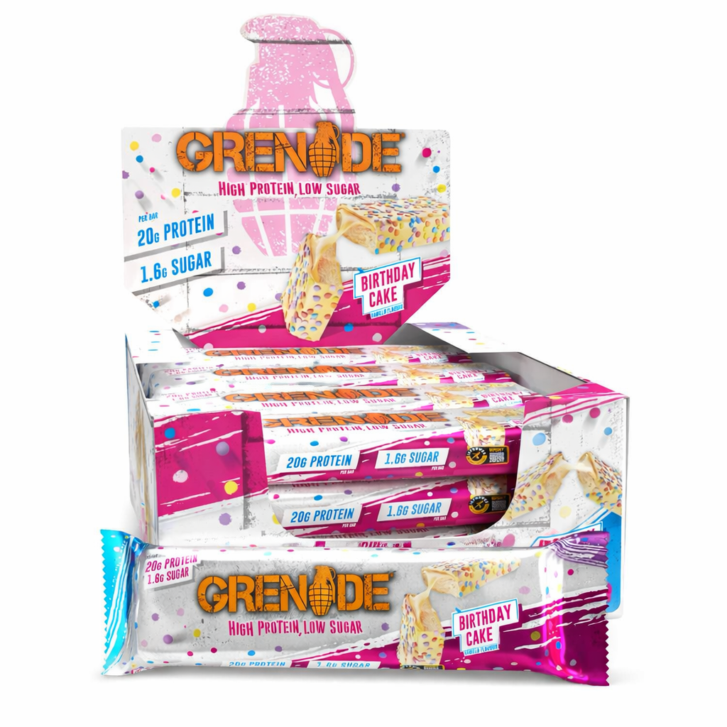 Grenade Protein Bar Birthday Cake 12 Adet