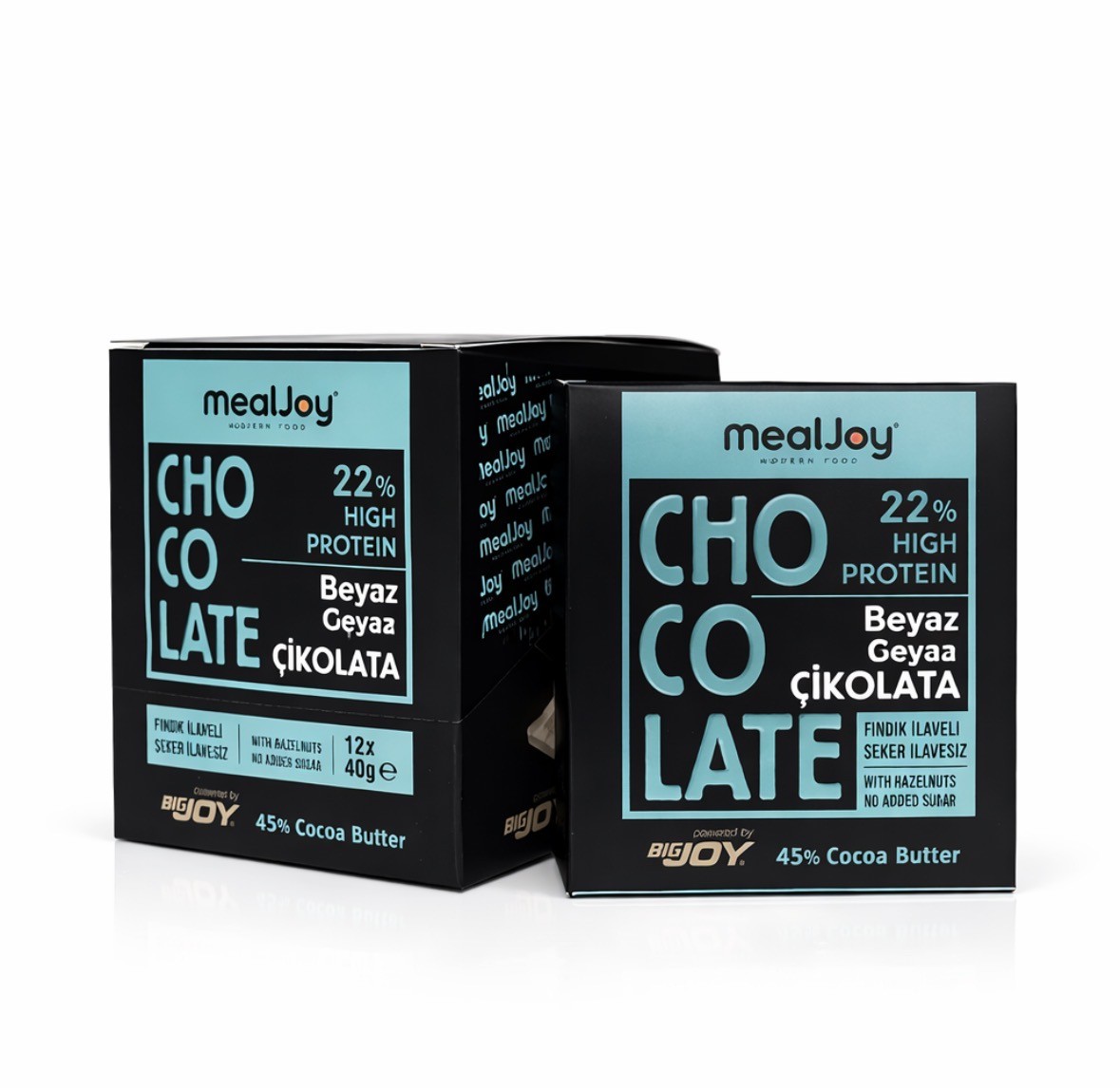 Mealjoy Protein Chocolate 40g x 12 Adet Beyaz Çikolatalı