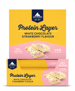 Multipower Protein Layer White Chocolate Strawberry 32% Protein Bar