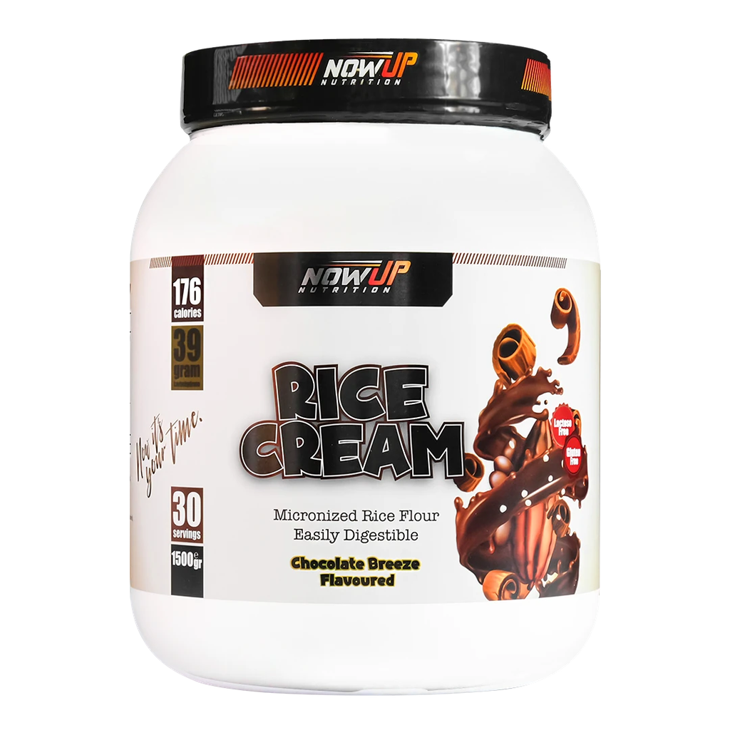 Nowup Nutrition Rice Cream 1500 gr – Çikolata Aromalı, Glutensiz ve Hızlı Enerji Kaynağı