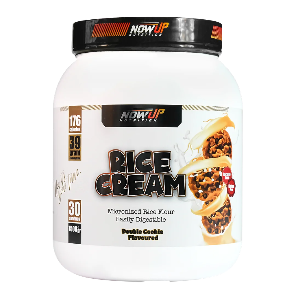Nowup Nutrition Rice Cream Double Cookie 1500 g - Kurabiye Aromalı Glutensiz Pirinç Kreması