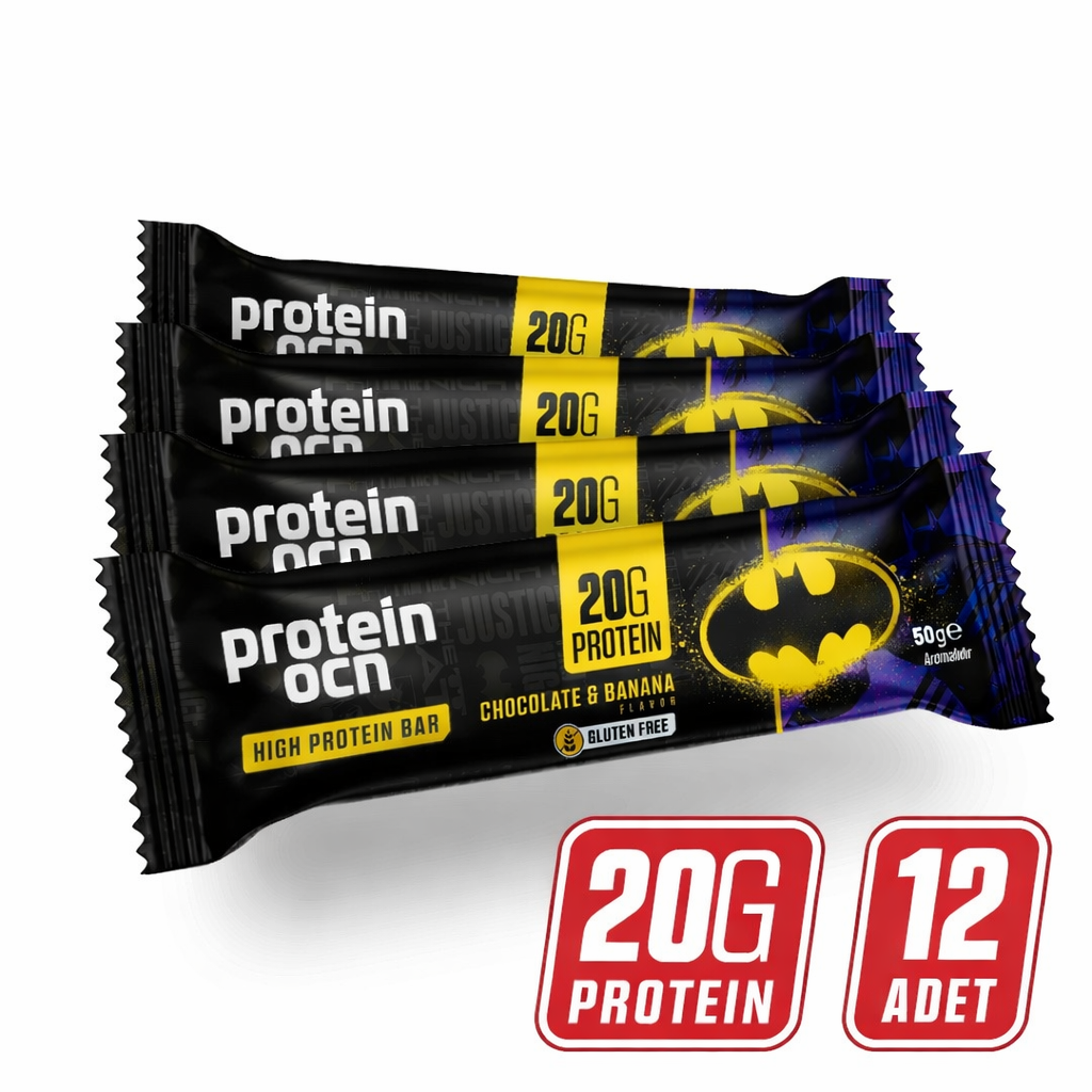 Protein Ocean Batman  Protein Bar Çikolata Banana 12 Adet